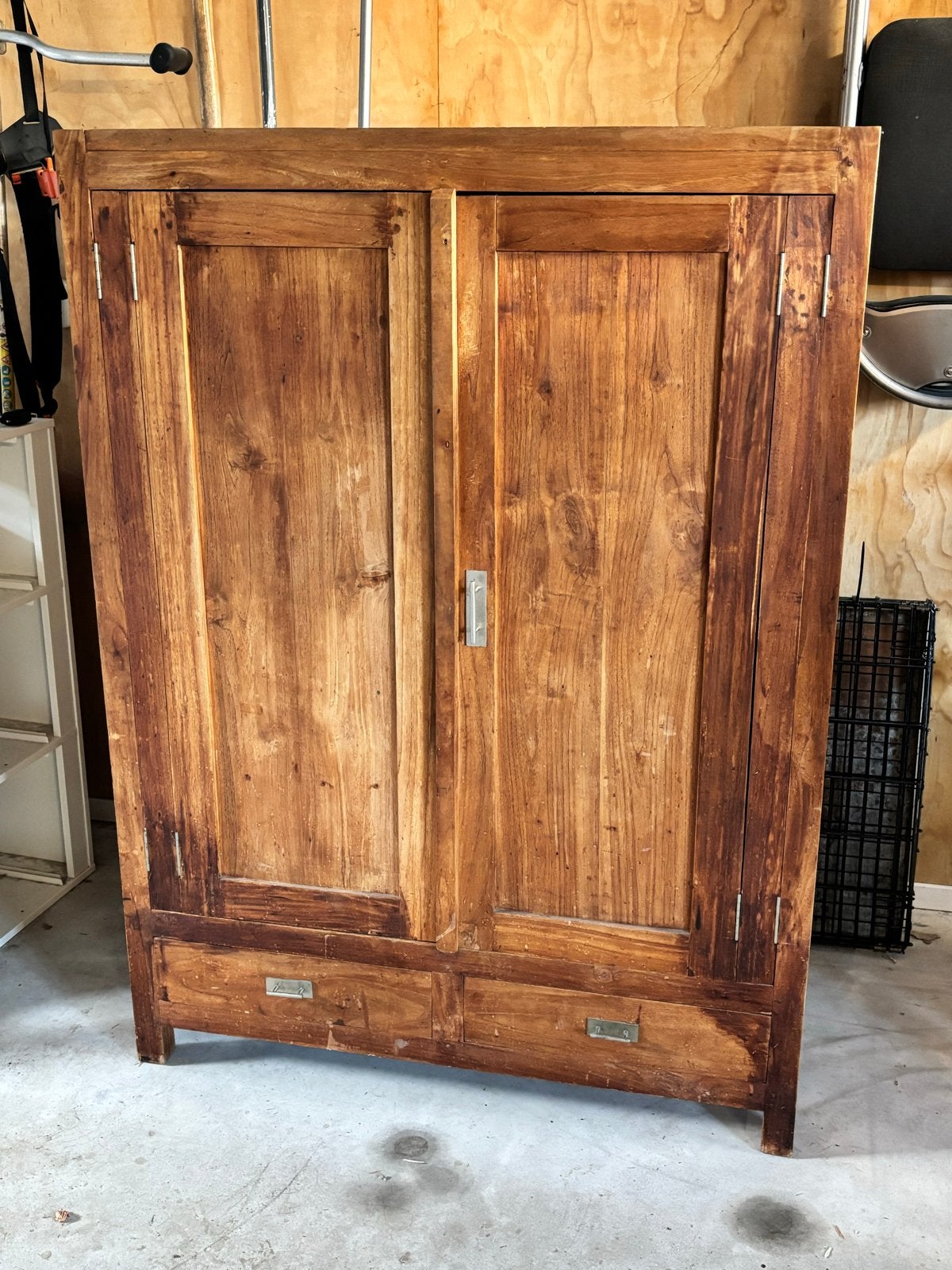 Massief houten kast met lades, Antiek en Kunst, Ophalen