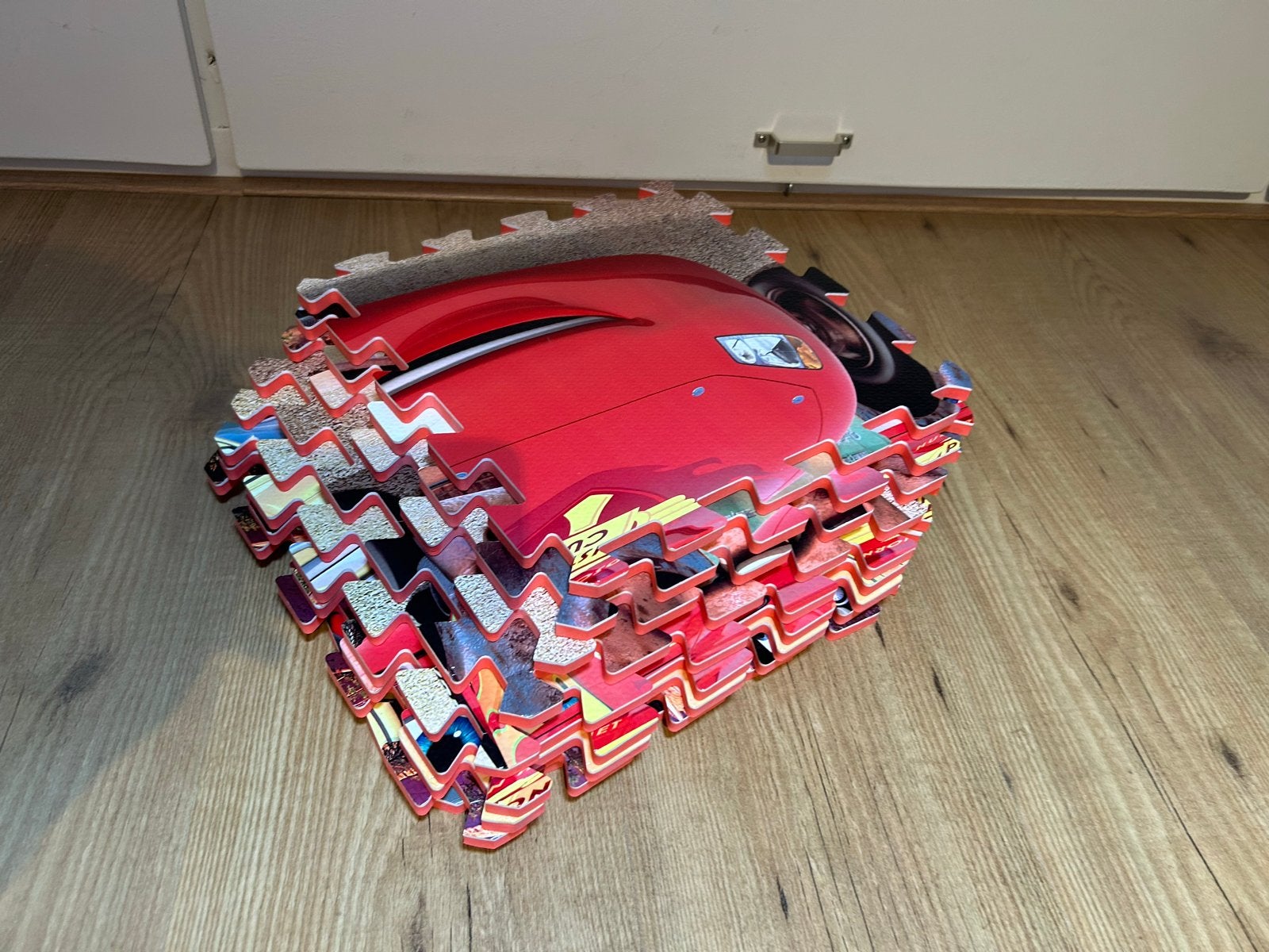 Cars vloerpuzzel - Leuke puzzel voor kinderen, Kinderen en Baby's, Speelgoed | Kinderpuzzels, Ophalen, 10 tot 50 stukjes, Gebruikt