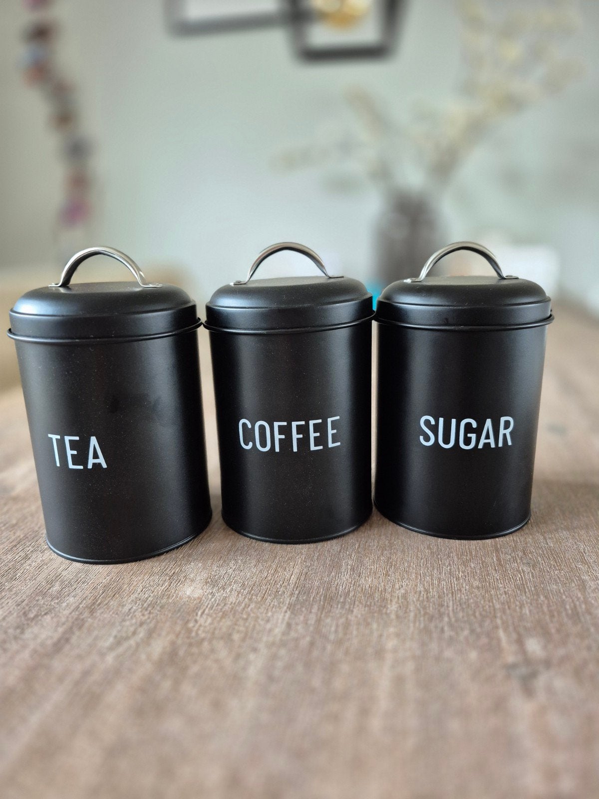 Thee, koffie, suiker bewaarpotten, Ophalen, Zo goed als nieuw, 25 tot 50 cm, Minder dan 100 cm