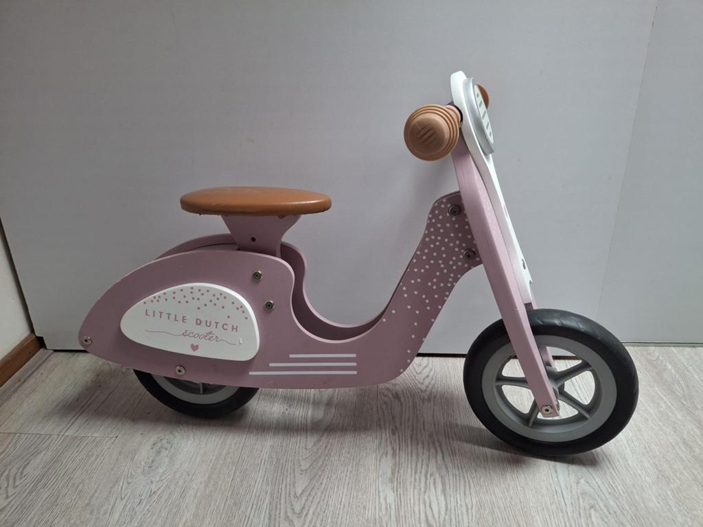 Little Dutch Houten Loopscooter Roze, Ophalen, Gebruikt, Loopfiets