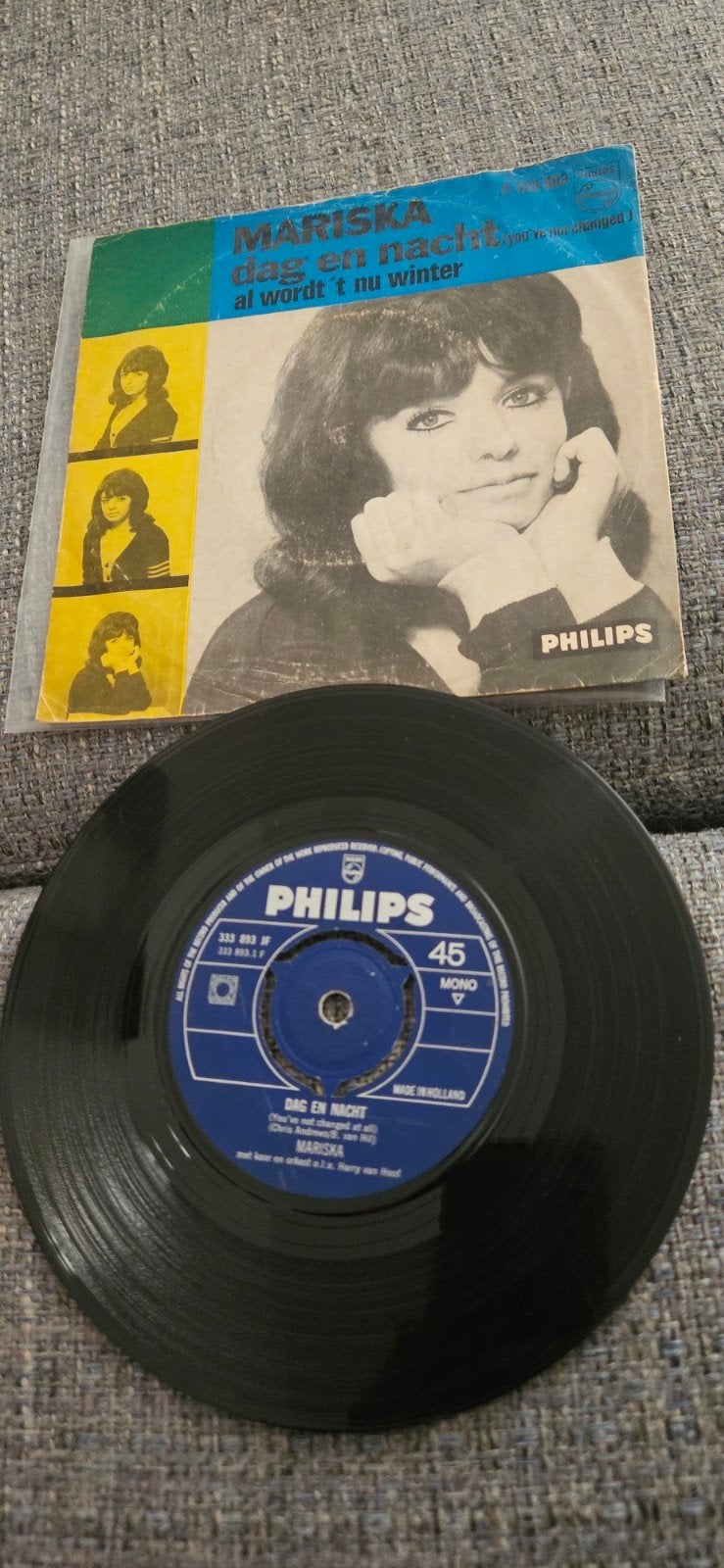Mariska (Veres)-Dag en nacht 1967 piraten singel, 7 inch, Gebruikt, Piraten en Zeemansliederen, Fotohoes