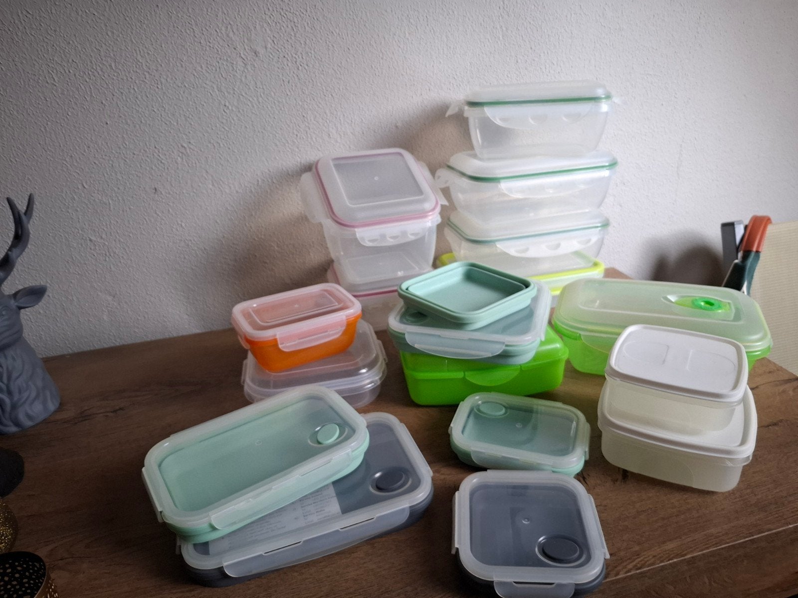 Set van diverse vershoudbakjes en opbergdozen, Kunststof, Ophalen of Verzenden, Zo goed als nieuw, Voorraadpot