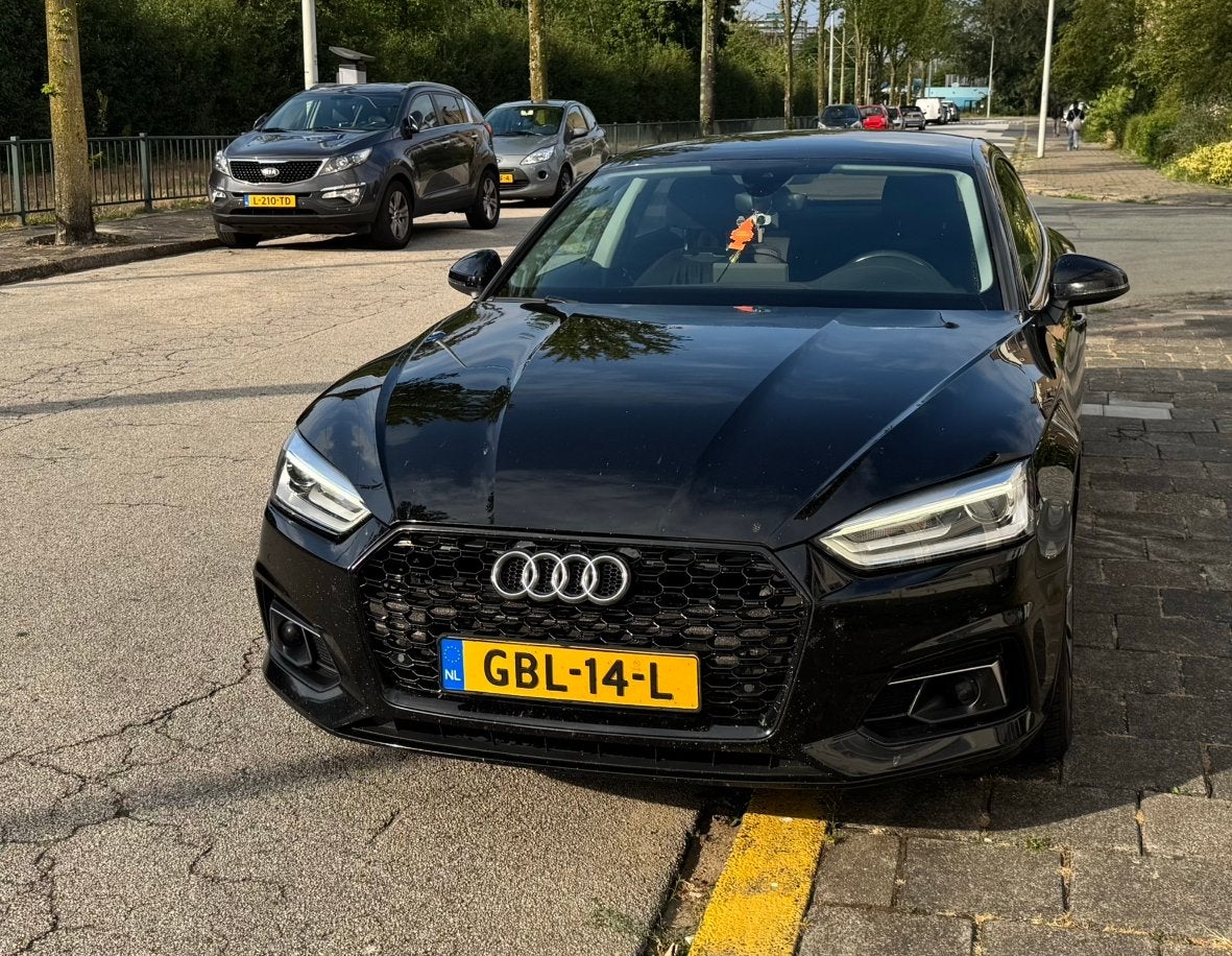 Audi A5 Sportback 40 TFSI Sport S-line Edition (2019), Auto's, Audi, Euro 5, Stof, Zwart, 1984 cc
