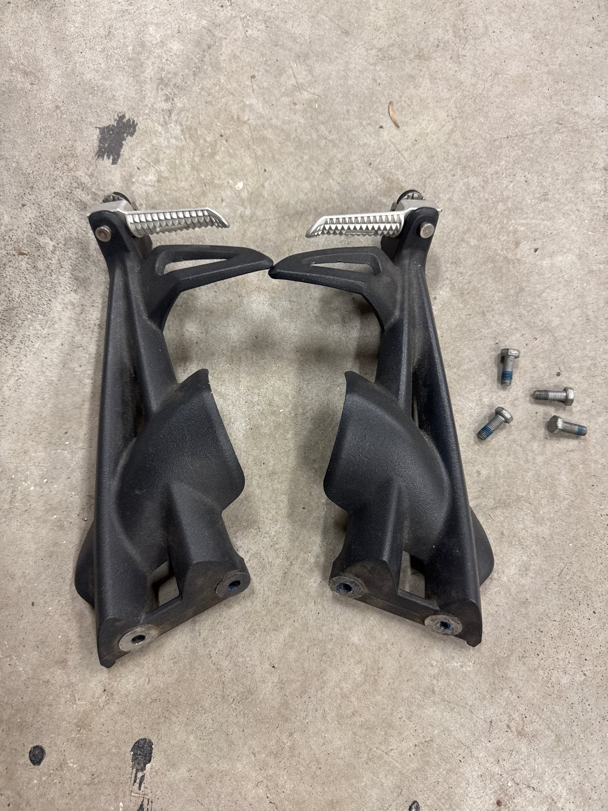 Voetsteunen passagier Triumph Street Triple, Ophalen of Verzenden, Gebruikt