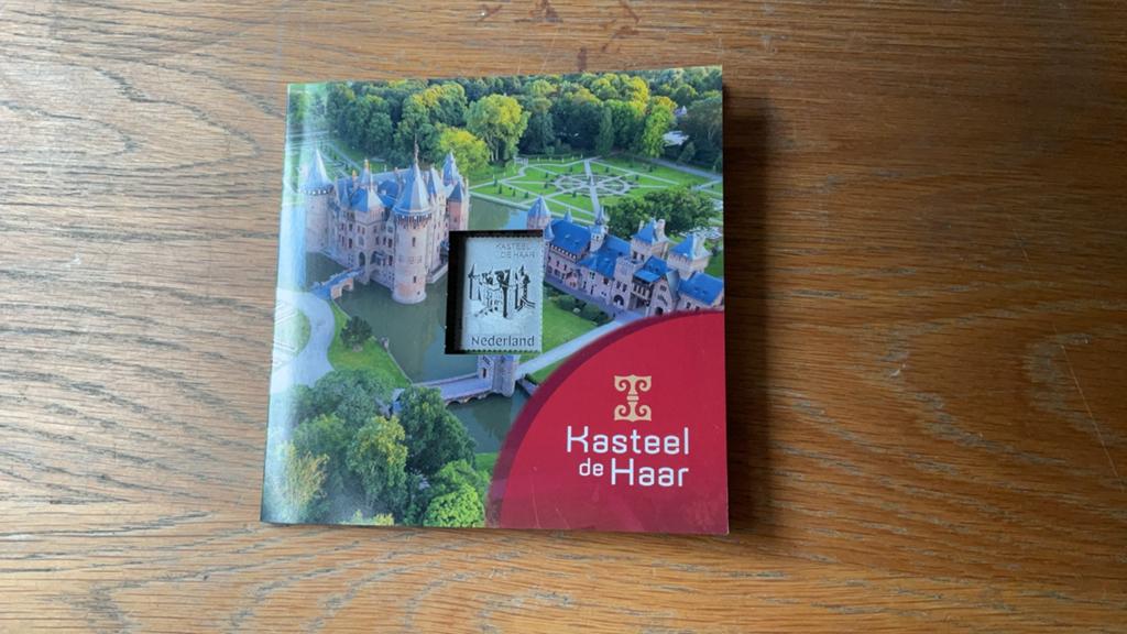 Zilveren postzegel Kasteel de Haar, Postzegels en Munten, Postzegels | Nederland, Ophalen of Verzenden, Na 1940, Postfris