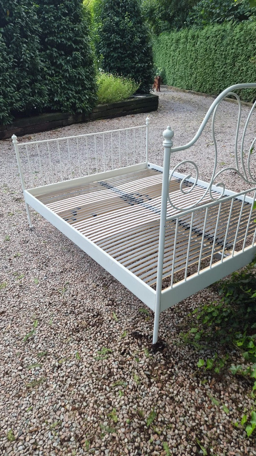 Mooi bed met lattenbodem te koop, Ophalen, Wit, Tweepersoons, 200 cm