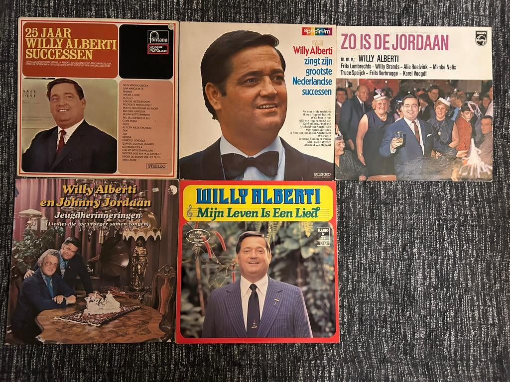 5 LP's Willy Alberti (ook per stuk te koop), Cd's en Dvd's, Vinyl | Nederlandstalig, Ophalen of Verzenden, Gebruikt, 12 inch, Levenslied of Smartlap