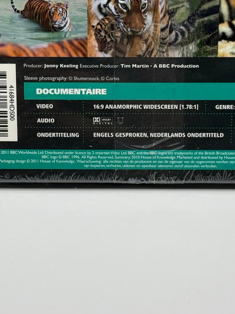 011. Het Verloren Land van de Tijger - BBC Earth DVD (Nieuw), Alle leeftijden, Verzenden, Nieuw in verpakking, Natuur
