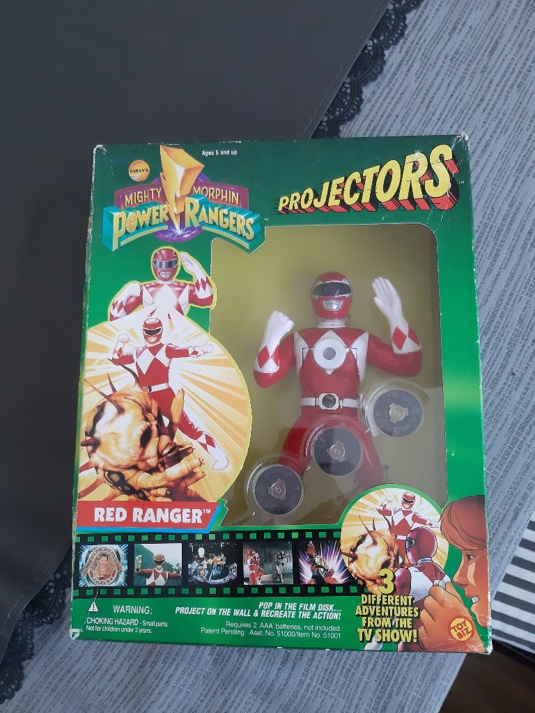 Power Rangers Rode Ranger Projector, Verzenden, Zo goed als nieuw