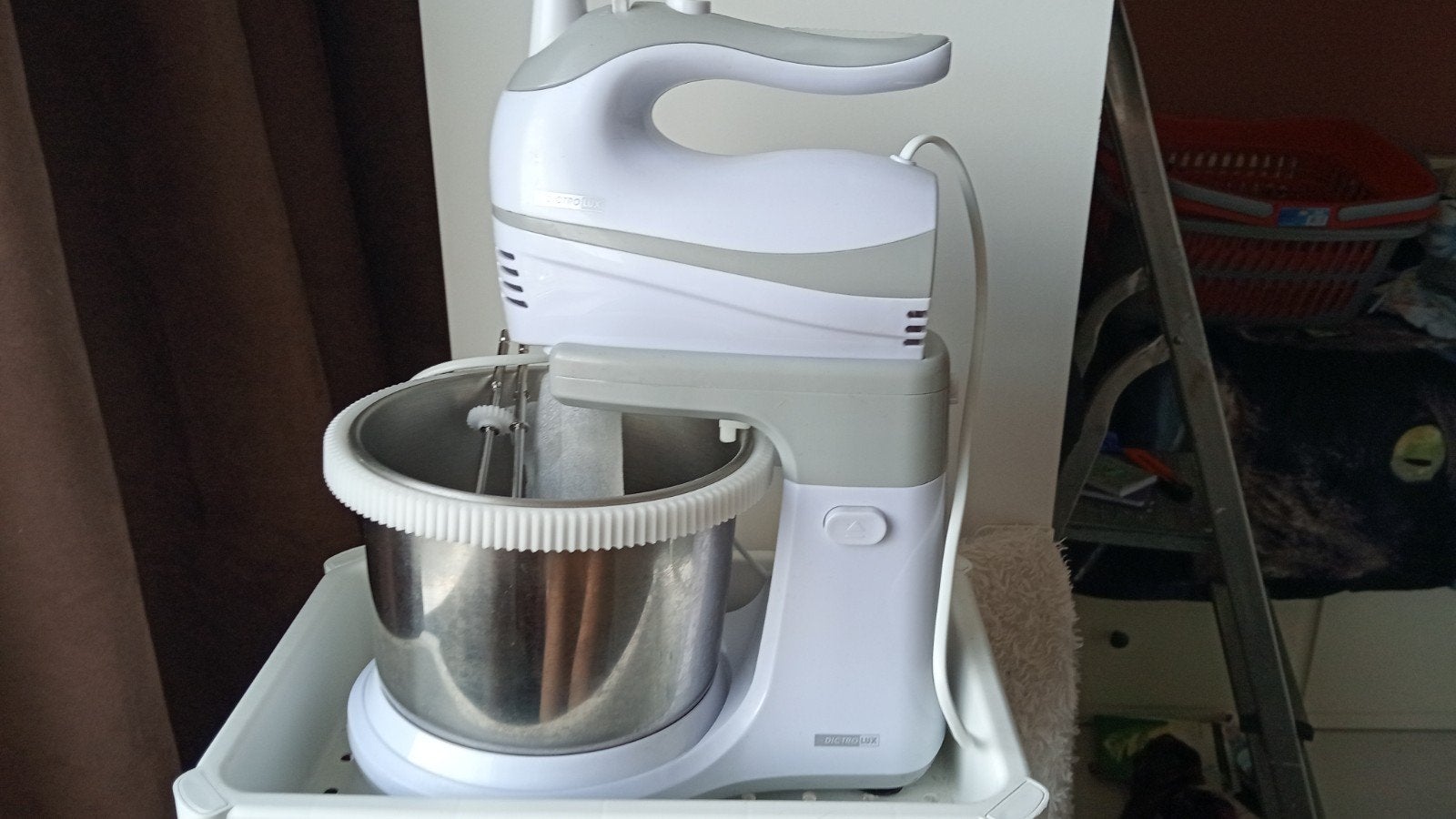 DICTROLUX 500W Mixer met Kom en Accessoires, Minder dan 1 liter, Ophalen of Verzenden, Zo goed als nieuw, 3 snelheden of meer