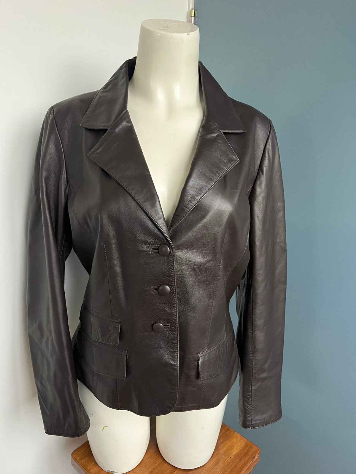 Insolita bruin leer leren jasje jack 42, Kleding | Dames, Bruin, Maat 42/44 (L), Ophalen of Verzenden, Zo goed als nieuw