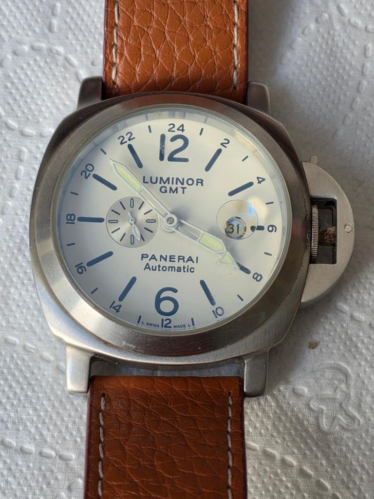 Panerai Luminor GMT Automatic Polshorloge, Sieraden, Tassen en Uiterlijk, Horloges | Heren, Ophalen of Verzenden, Zo goed als nieuw