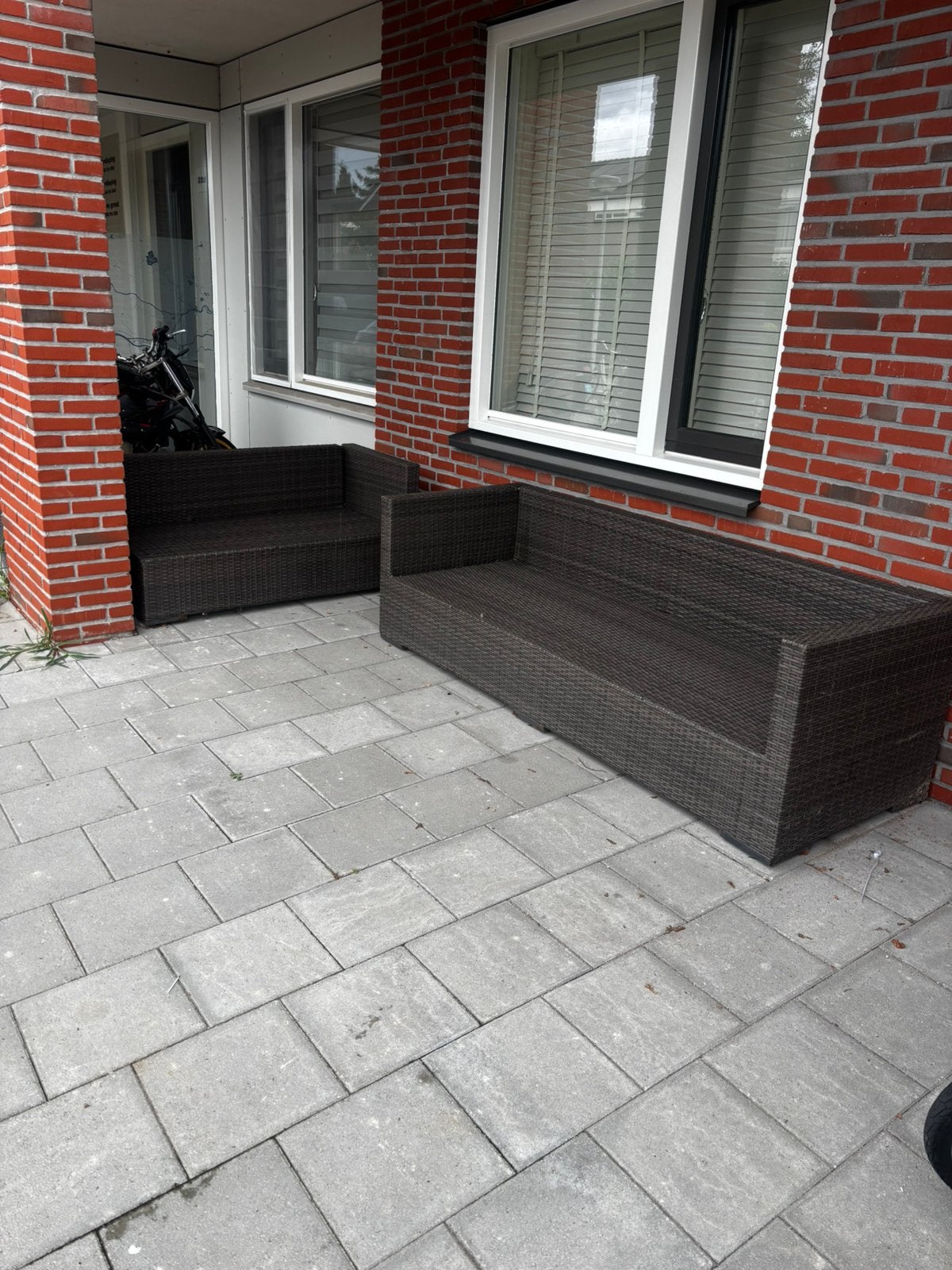 Loungeset zonder kussens, Ophalen, Zo goed als nieuw, Kunststof