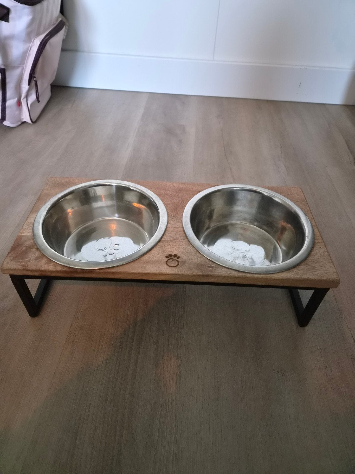honden voer en drink set, Ophalen, Gebruikt