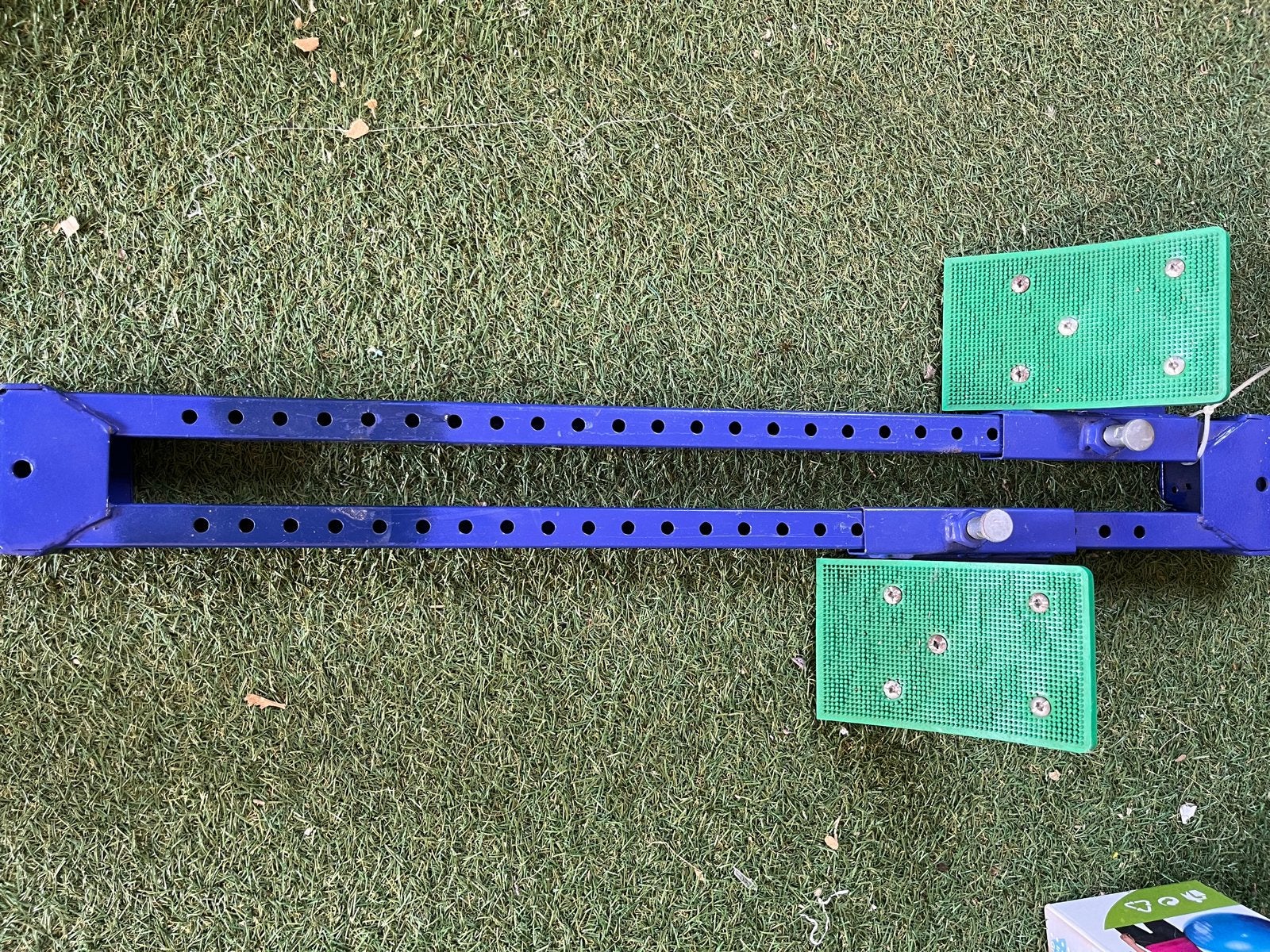 Startblok voor atletiek - Blauw/Groen, Sport en Fitness, Ophalen of Verzenden, Zo goed als nieuw