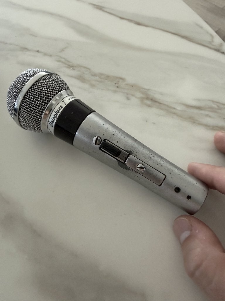 Vintage Shure Unisphere I 565SD microfoon - Made in USA 565, Ophalen of Verzenden, Gebruikt, Zangmicrofoon