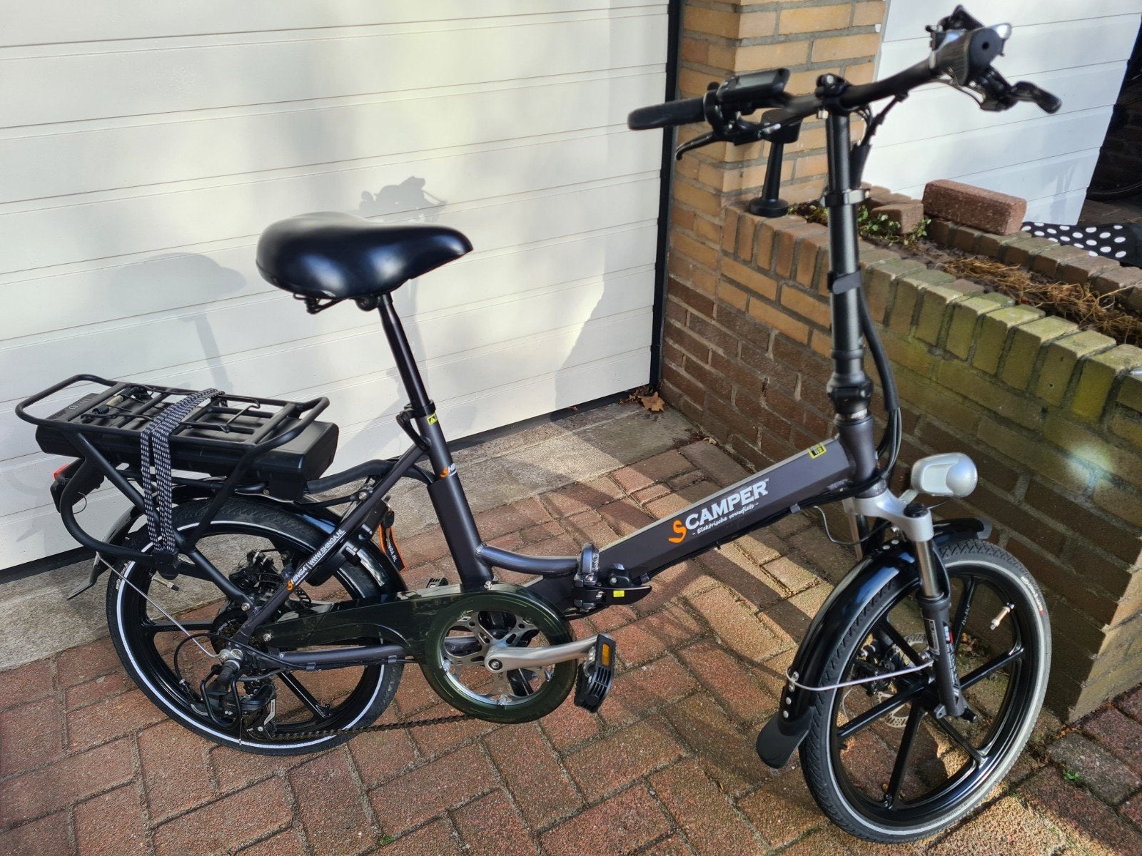 scamper shinga lacros vouwfiets, Versnellingen, Zo goed als nieuw, Schijfrem, Ophalen