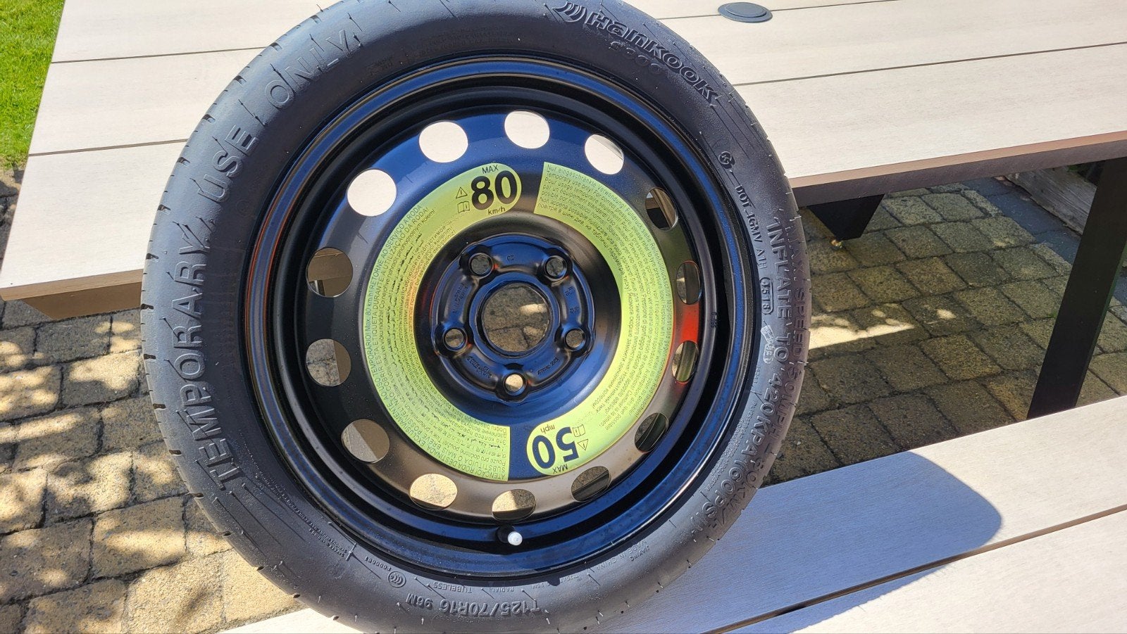 VW Golf reservewiel thuiskomer 16 inch, Ophalen, Nieuw