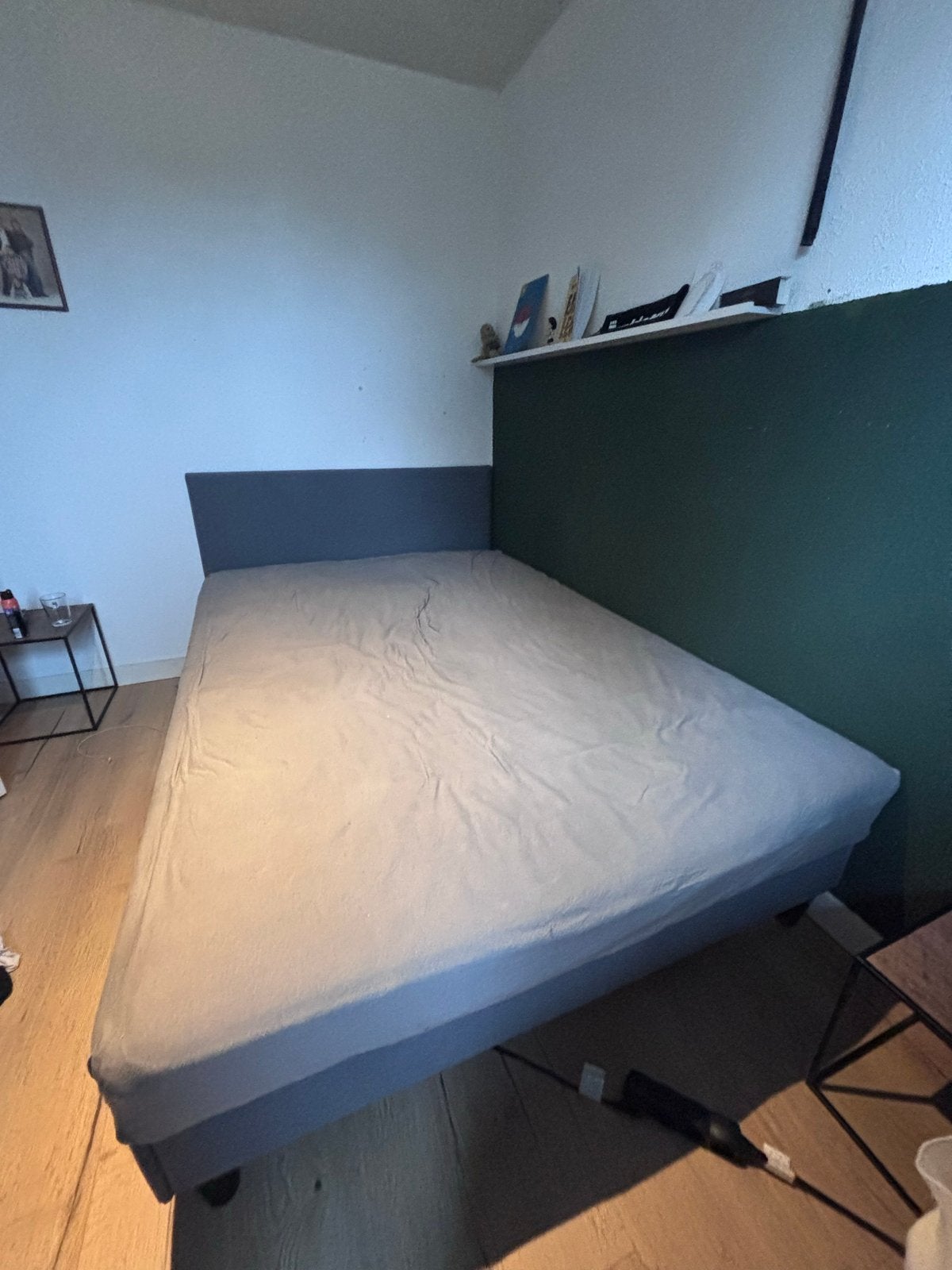 IKEA Tweepersoonsbed met lattenbodem - Zo goed als nieuw, Ophalen, Tweepersoons, 140 cm, Zo goed als nieuw
