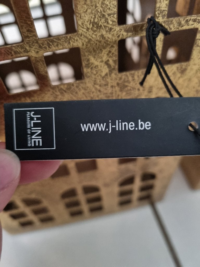Metalen huisjes, Huis en Inrichting, Woonaccessoires | Kandelaars en Kaarsen, Ophalen, Overige kleuren, Zo goed als nieuw, Metaal