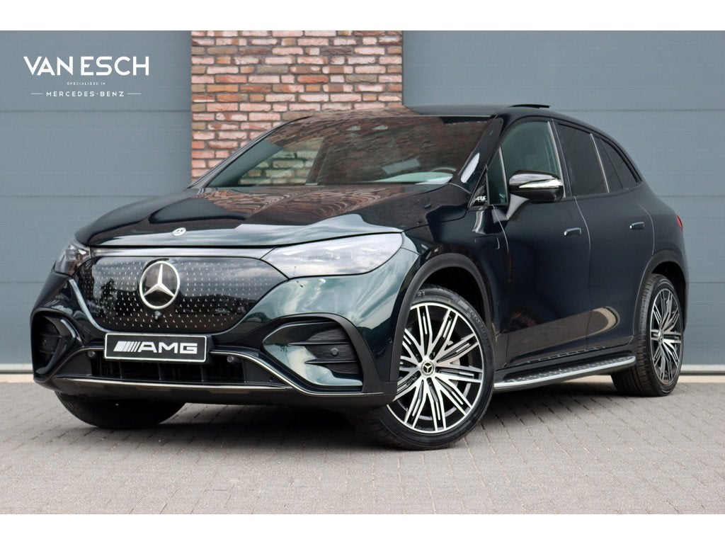 Mercedes-Benz EQE SUV 500 4MATIC AMG Line Premium 91 kWh | H, Auto's, Mercedes-Benz, Zwart, 408 pk, Groen, Keurmerk '100% Onderhouden'