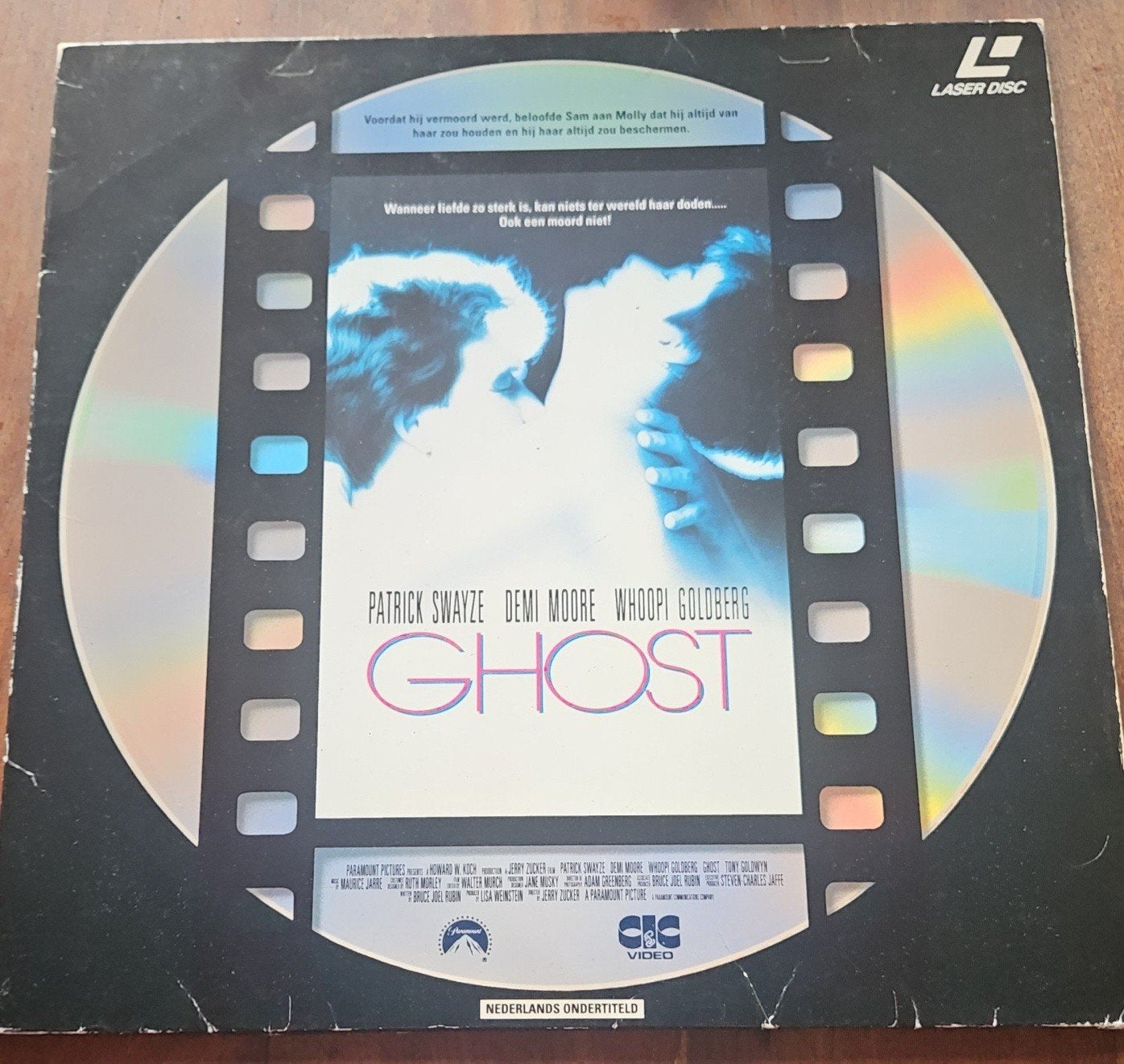 Ghost LaserDisc - Klassieke Romantische Film, Vanaf 12 jaar, Ophalen of Verzenden, Gebruikt