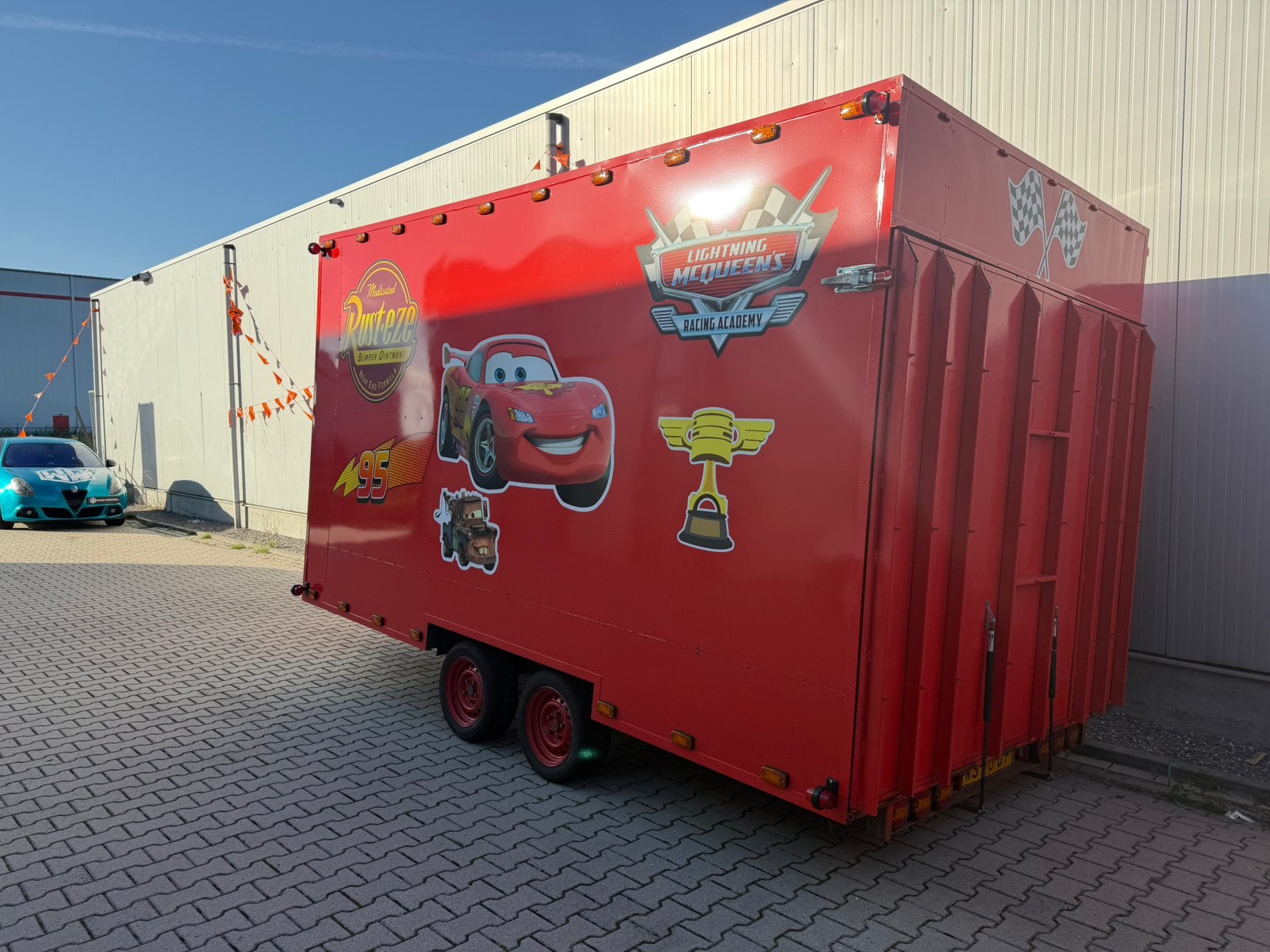 Dichte trailer voor autosport, Auto diversen, Aanhangers en Bagagewagens, Ophalen