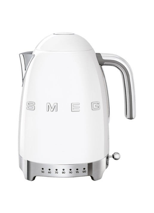 SMEG variabele Waterkoker wit klf04wheu Nieuw in doos!, Witgoed en Apparatuur, 1 tot 2 liter, Ophalen of Verzenden, Nieuw, Rvs