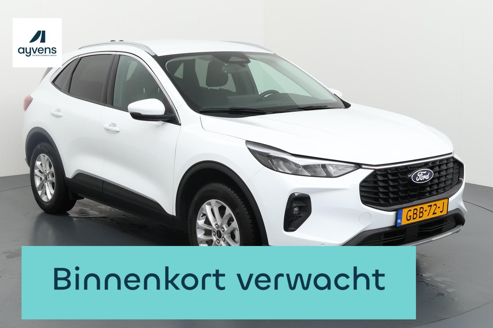 Ford Kuga 2.5 PHEV Titanium Krachtige plug-in hybride met ee, Auto's, Gebruikt, Euro 6, Wit, Bedrijf