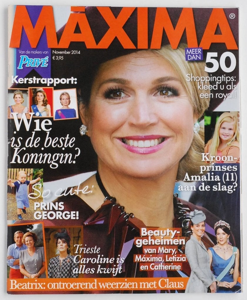 Weekblad Prive met poster Willem-Alexander en Maxima 2014, Verzenden, Onbekend, Zo goed als nieuw, Onbekend