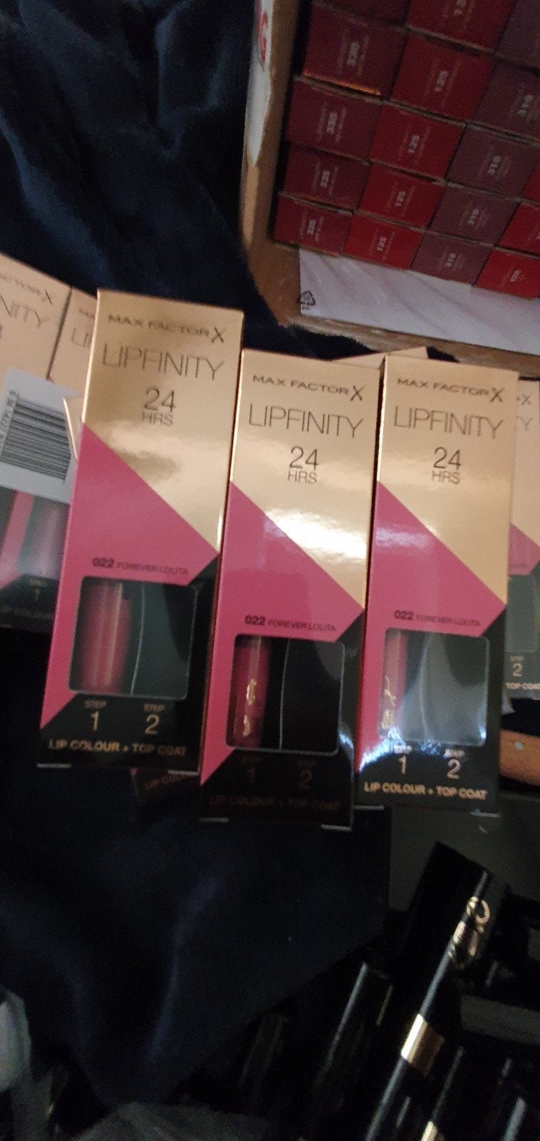 10 stuks Maxfactor lipfinity zonder topcoat nr 022, Verzenden, Nieuw, Overige kleuren, Handen en Nagels