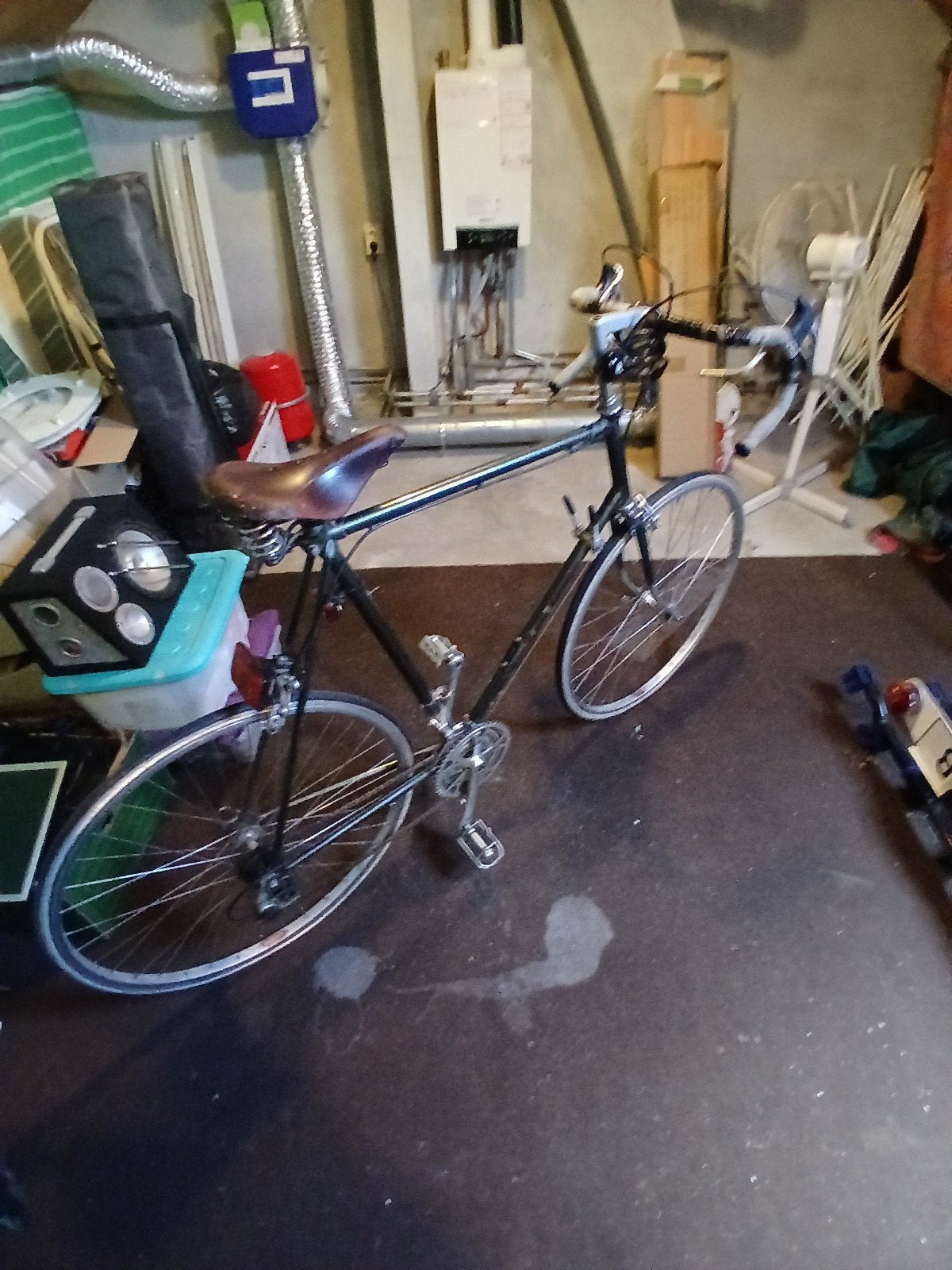 Batavus heren racefiets donkergrijs, Ophalen, Gebruikt, Velgrem, Versnellingen