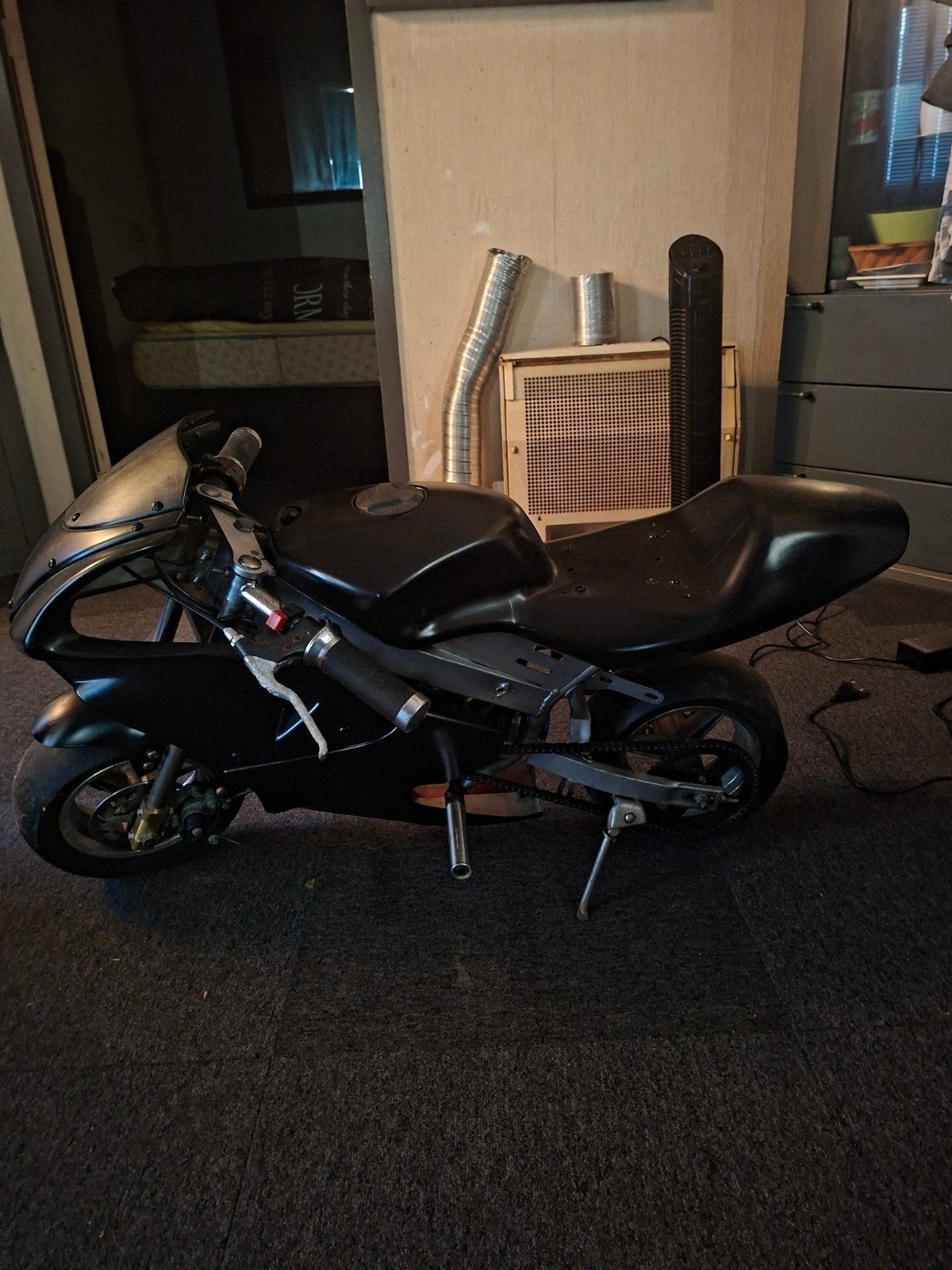 minibike zwart glans ( wegracer ), Motoren, Ophalen, Gebruikt