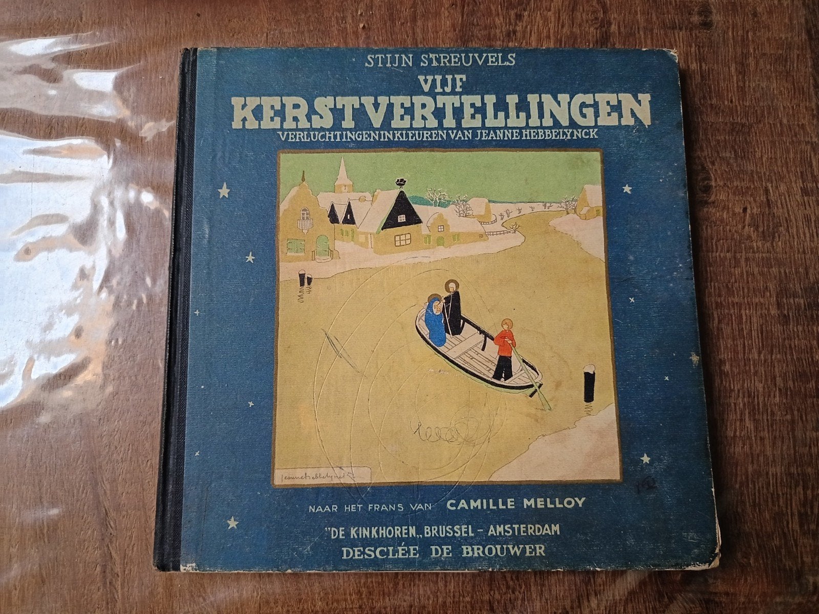nostalgische oud boekje met 5 kerstvertellingen  uit 1934, Ophalen, Gebruikt