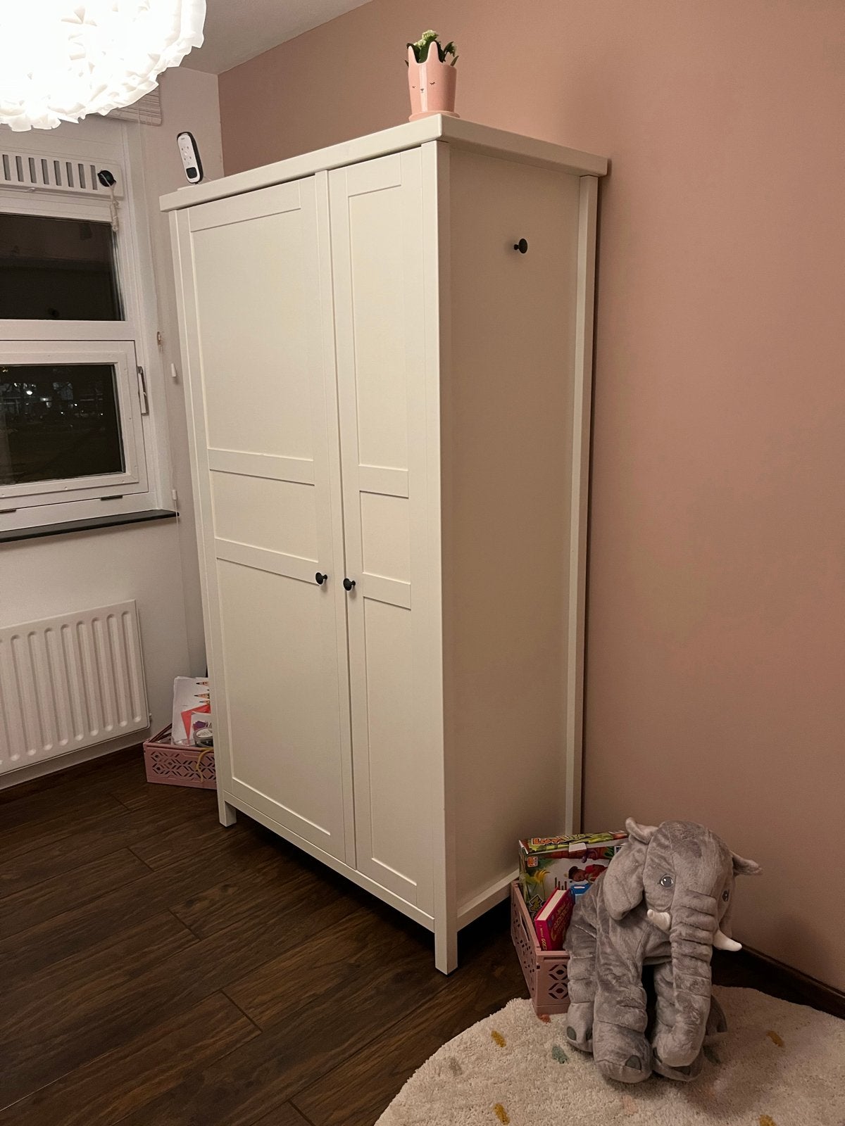 Mooie massief houten kledingkast, Huis en Inrichting, Ophalen, Overige materialen, Gebruikt, 100 tot 150 cm