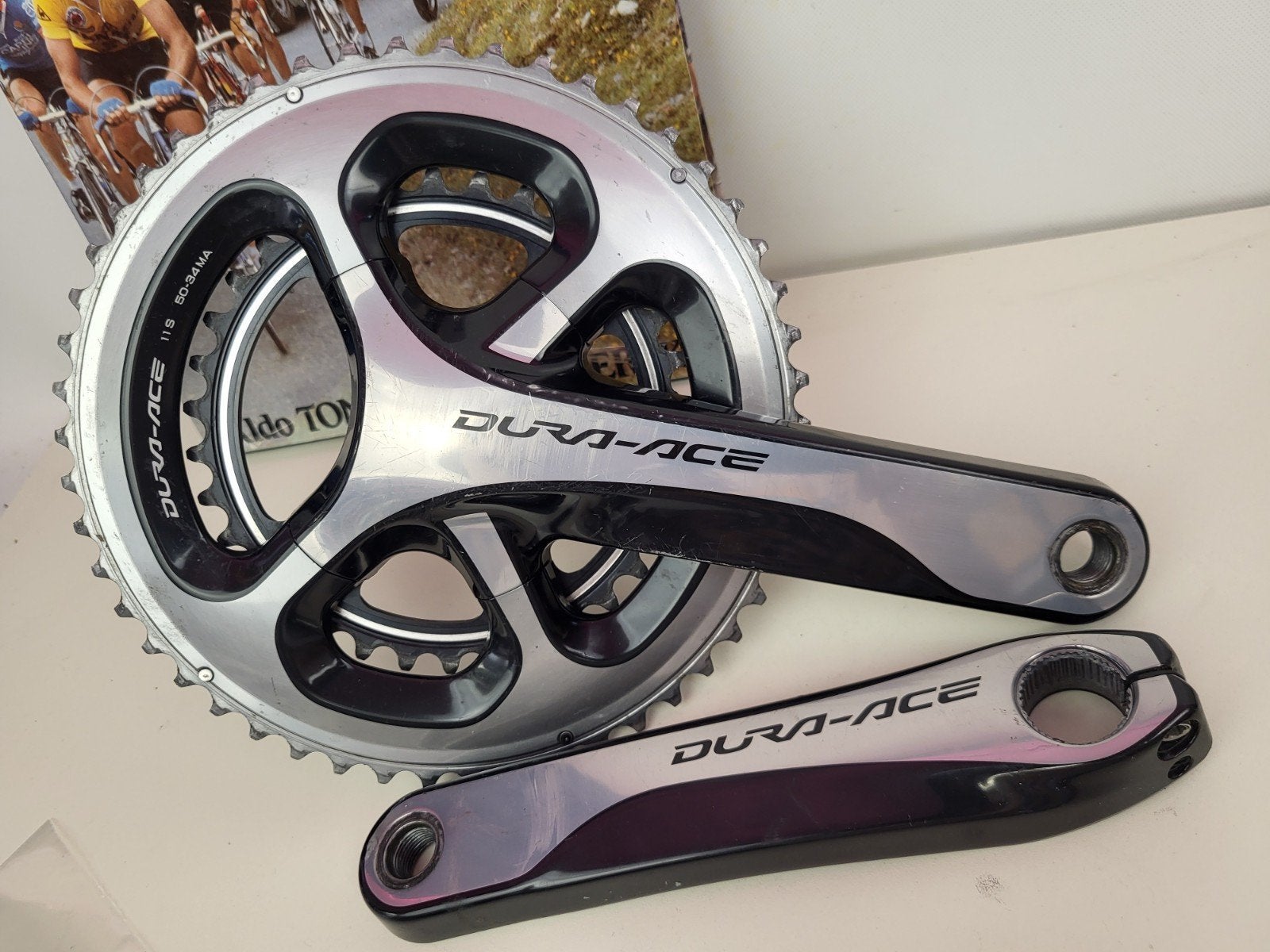 Shimano Dura Ace fc-9000 11 speed crankstel  50 34, Crankstel of Pedalen, Gebruikt, Shimano, Ophalen of Verzenden