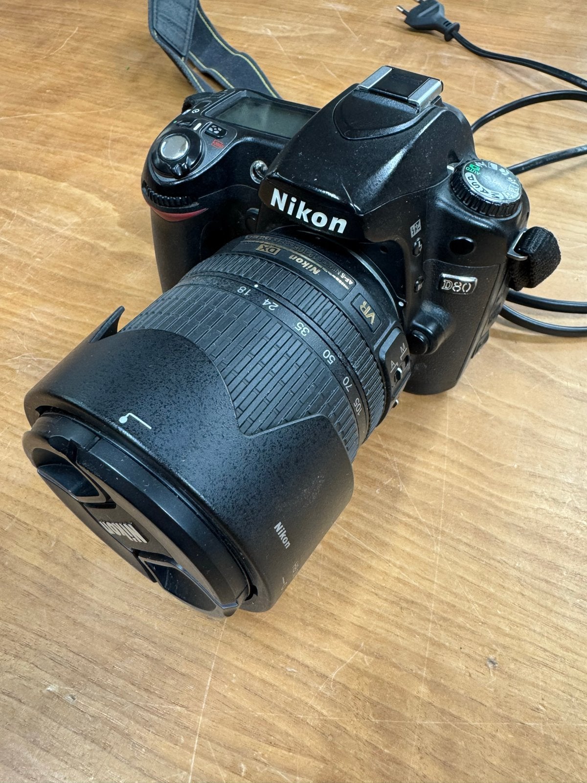 Nikon D80 Spiegelreflexcamera met AF-S DX 18-105mm lens, Audio, Tv en Foto, Fotocamera's Digitaal, Gebruikt, Spiegelreflex, Beeldstabilisatie
