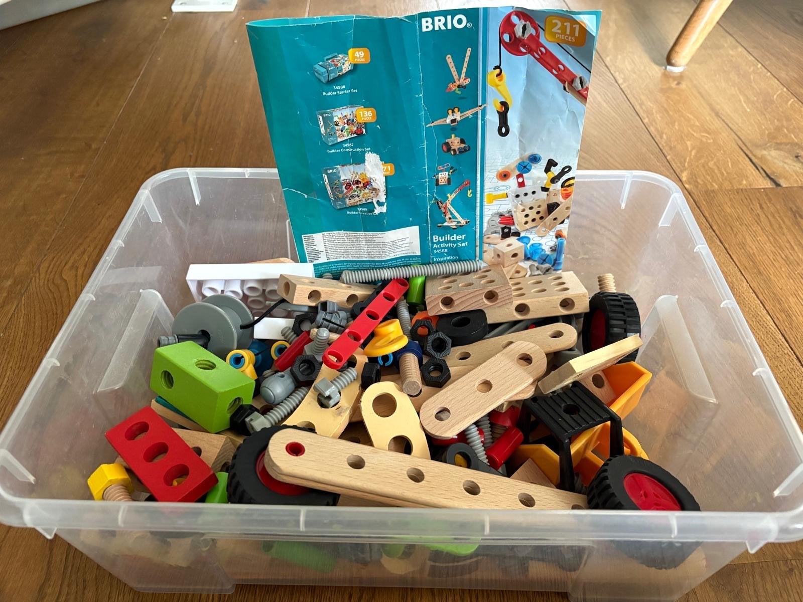 Brio Bouwset Hijskraan - Builder Activity Set 211 delig, Ophalen of Verzenden, Gebruikt, Overige merken