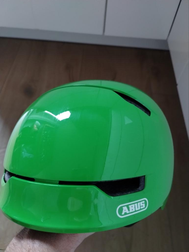 ABUS Scraper 3.0 Fietshelm Groen - Maat 51-55cm (kind mt S), S, Ophalen of Verzenden, Zo goed als nieuw, ABUS