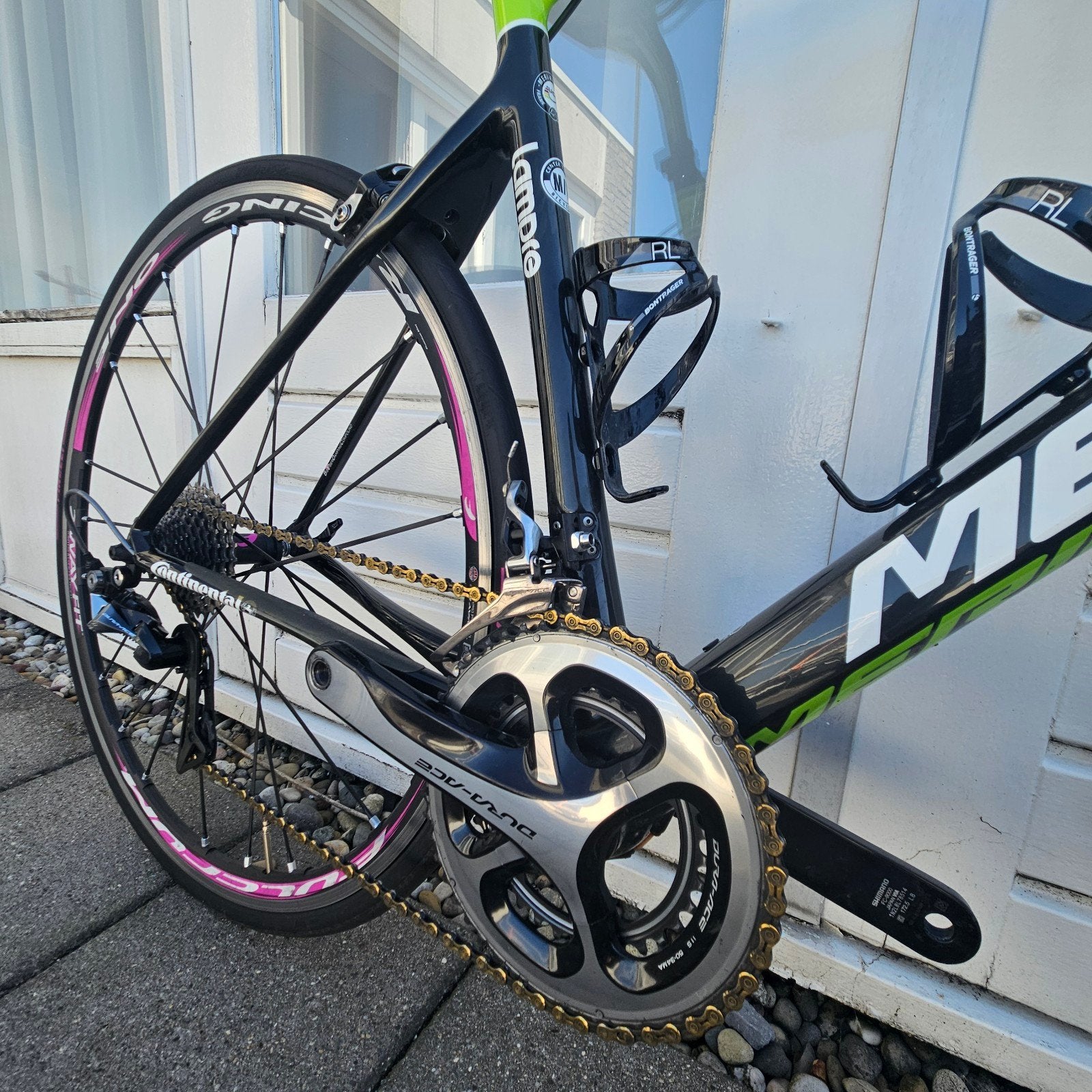 Racefiets Merida Ride pro cf Lampre +/- 7 kg, Overige merken, Carbon, Ophalen of Verzenden, Zo goed als nieuw