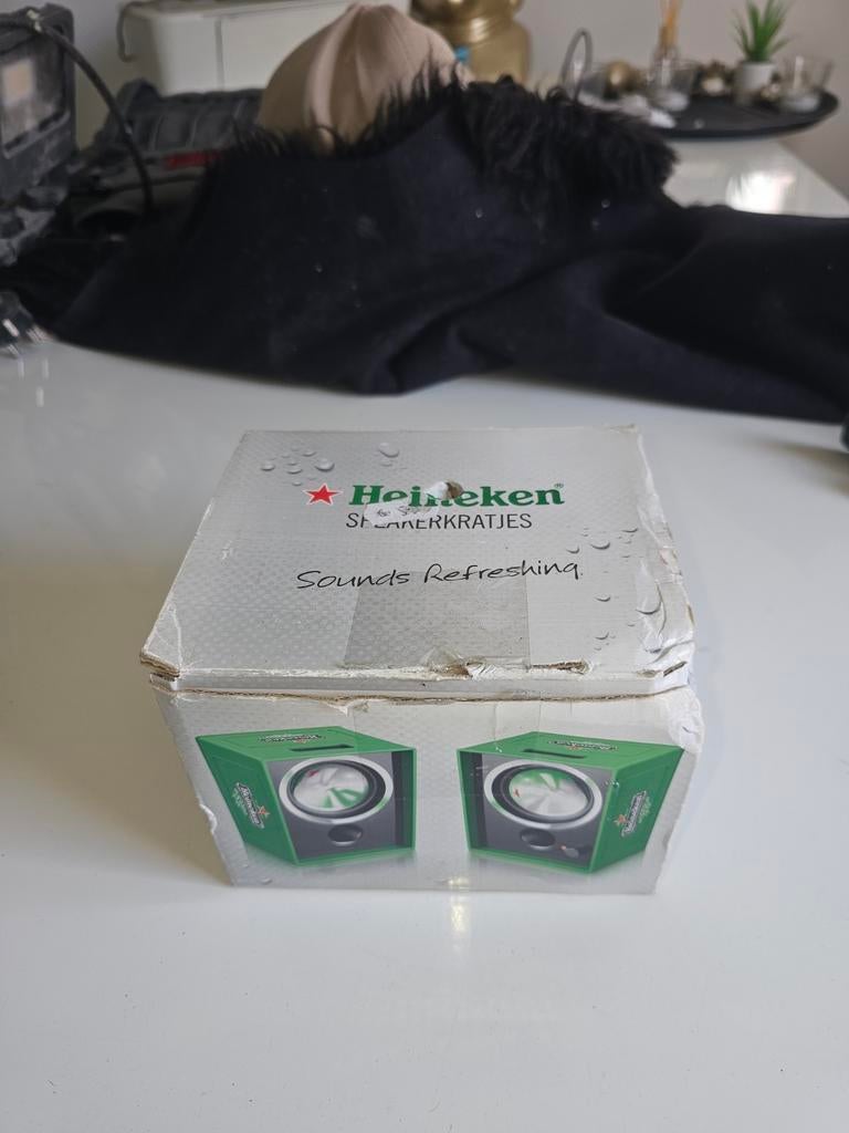 Heineken Speakers - Draagbare Mini Speakerset, Overige merken, Gebruikt, Ophalen of Verzenden, Minder dan 60 watt