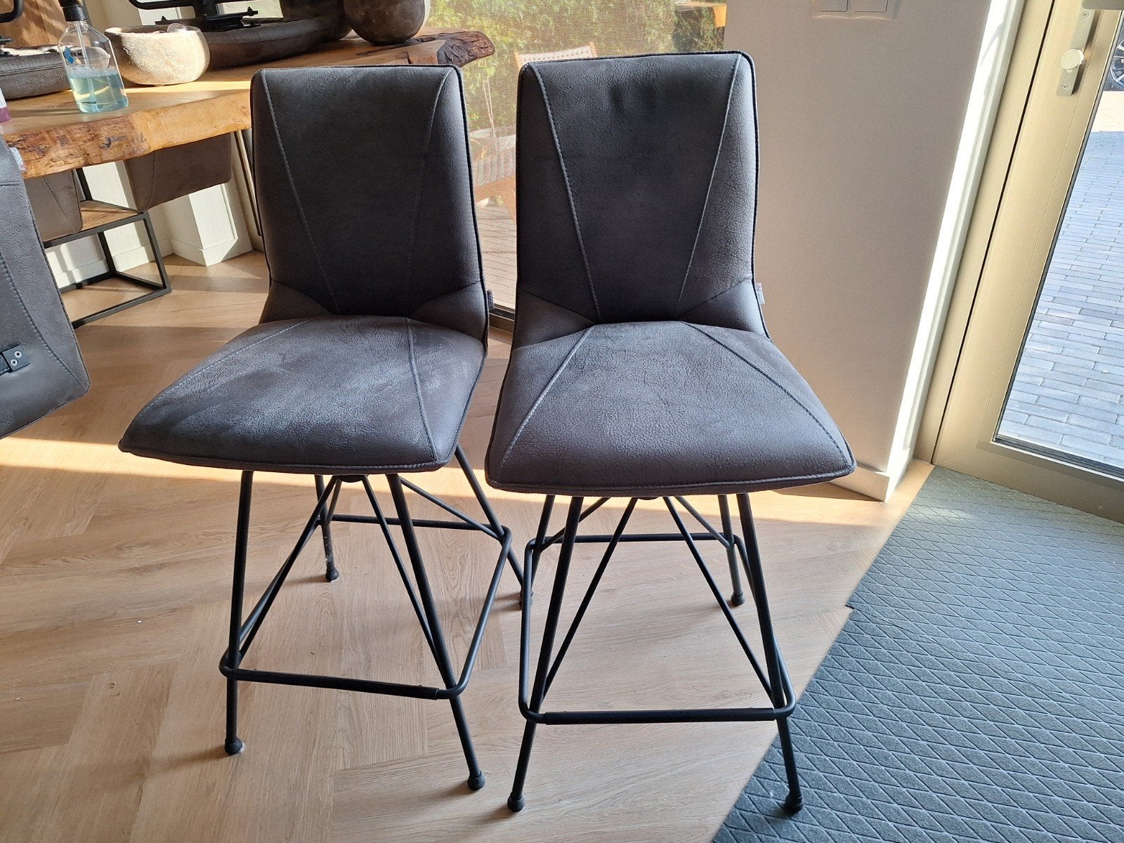 Xooon barstoel met draaibare zitting 6x, Ophalen, Draaibaar, 5 krukken of meer, 60 tot 90 cm