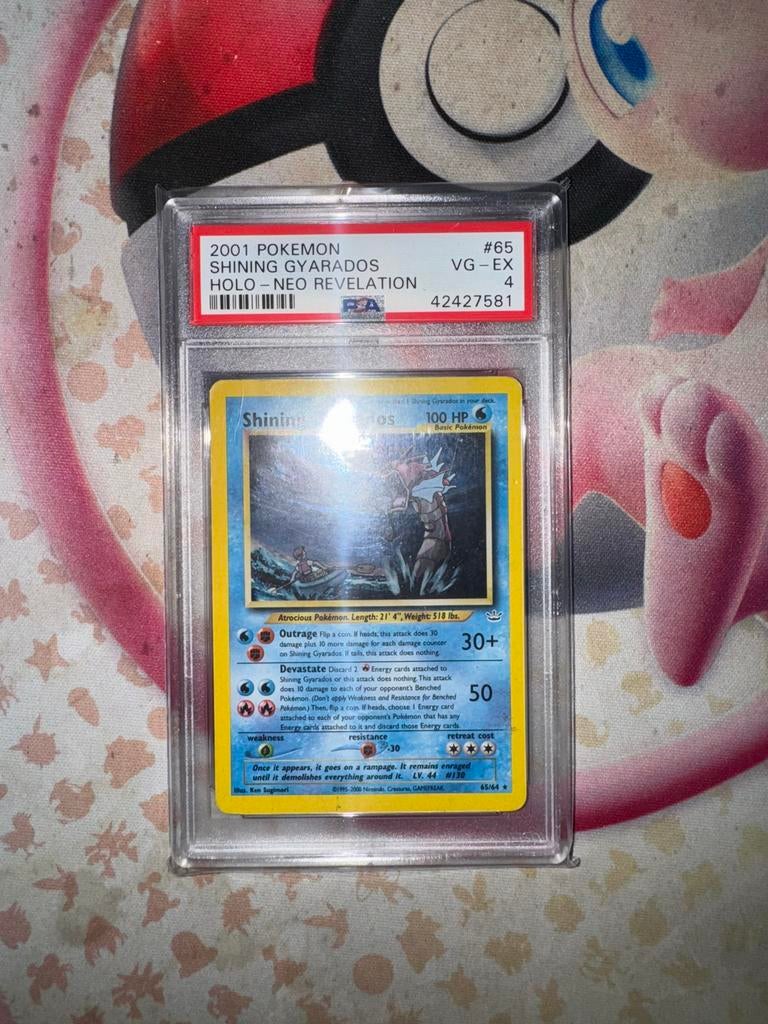Shining Gyarados PSA 4 - Neo Revelation Holo Pokémon Kaart, Hobby en Vrije tijd, Verzamelkaartspellen | Pokémon, Ophalen of Verzenden
