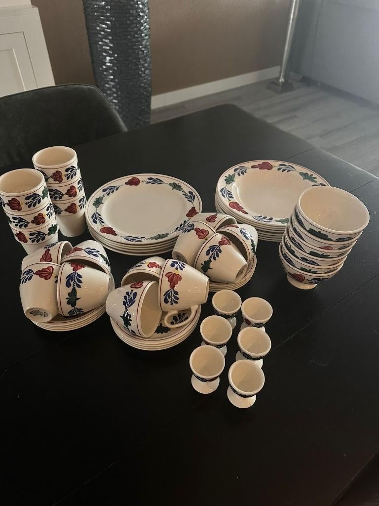 Diverse Boerenbont servies, Ophalen, Zo goed als nieuw, Aardewerk, Boerenbont