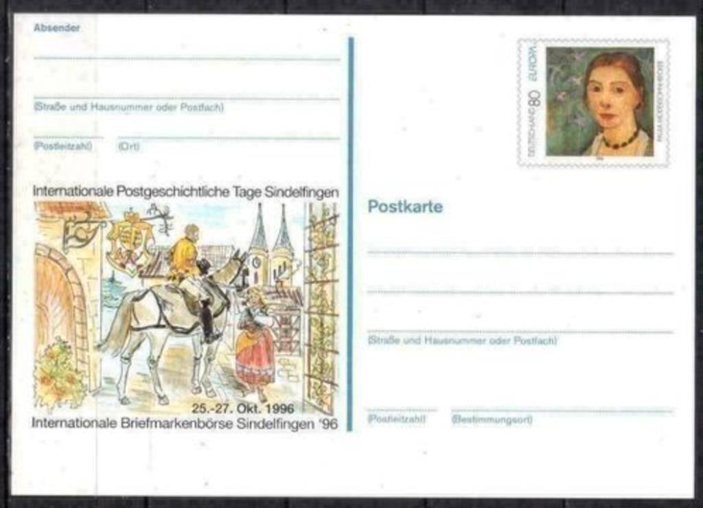 Duitsland 1996 - Yvert 1686 - Europazegel op postkaart (PF), Verzenden, 1990 tot heden, Postfris