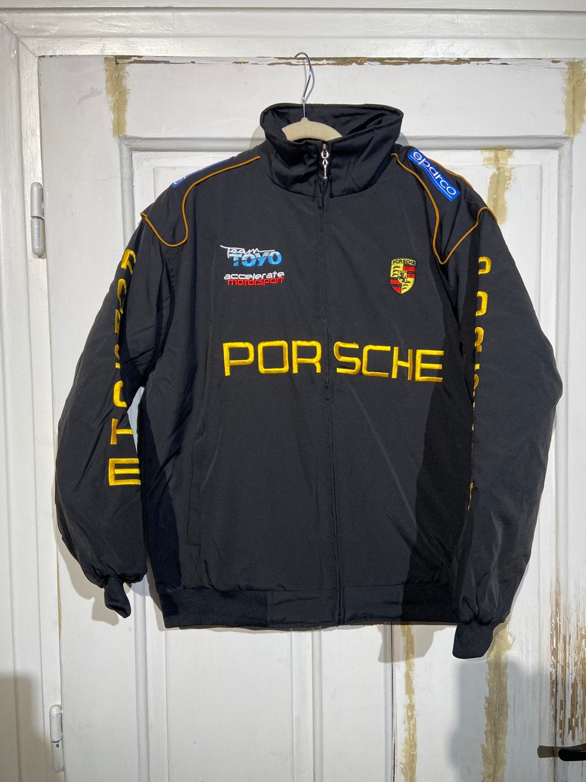 Porsche Racing-jas (maat XL) Vintage, Ophalen of Verzenden, Zo goed als nieuw, Maat 56/58 (XL), Zwart