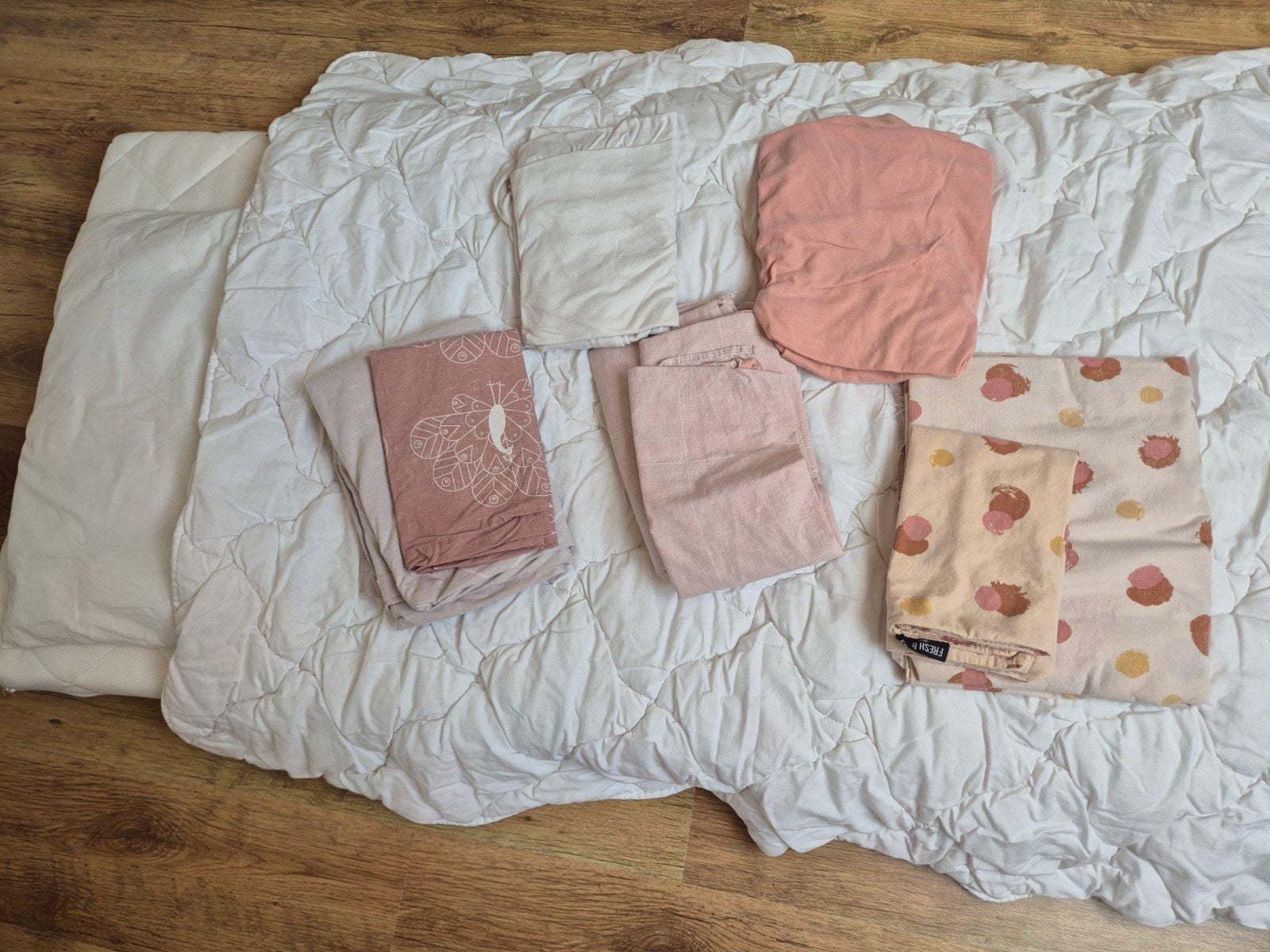 Peuterbed matras en beddengoed, Ophalen, Gebruikt, 70 tot 85 cm, 140 tot 160 cm