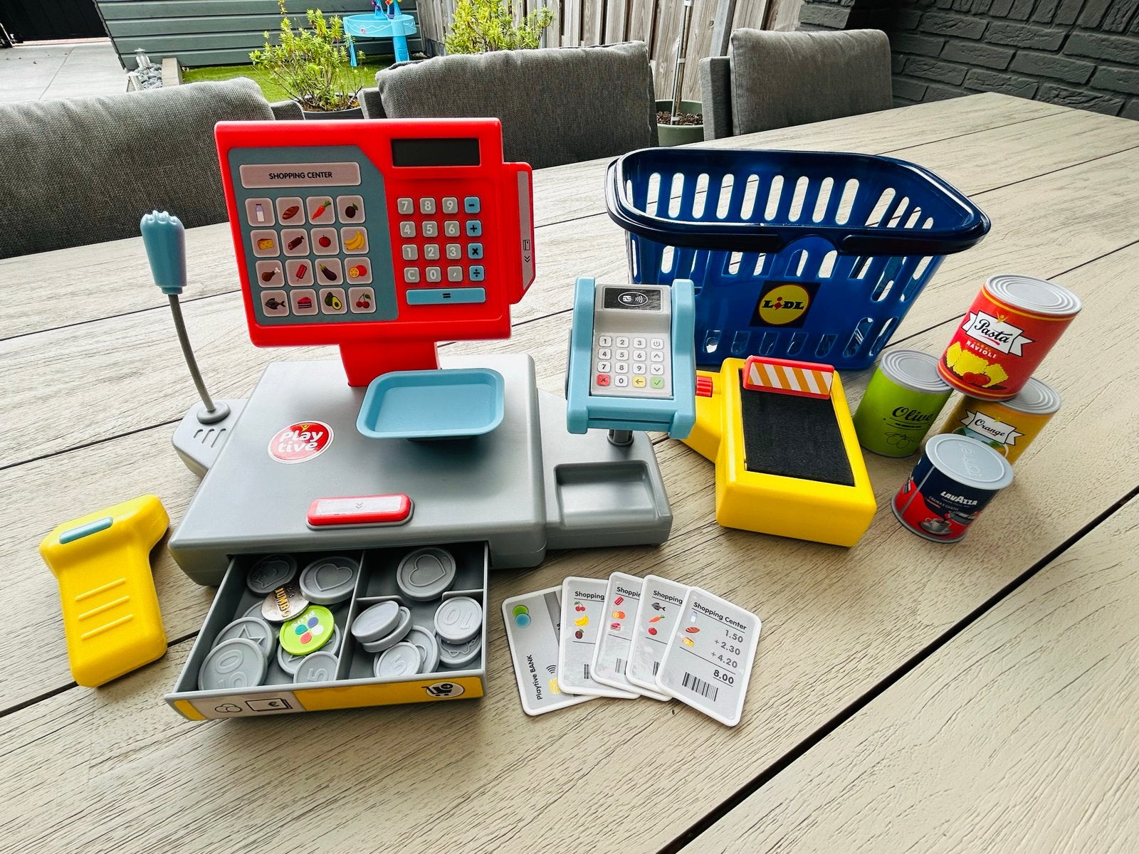 Speelgoed kassa met accessoires, Ophalen, Gebruikt, Jongen of Meisje