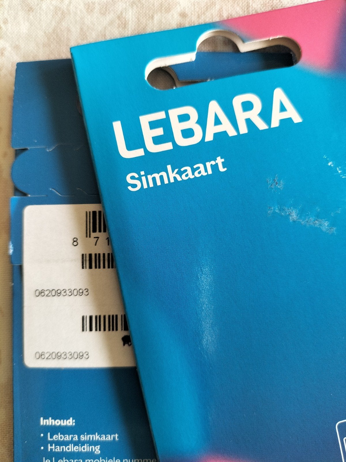 MOOI NUMMER LEBARA PREPAID 06-2093-3093, Ophalen of Verzenden, Nieuw, KPN, Simkaart