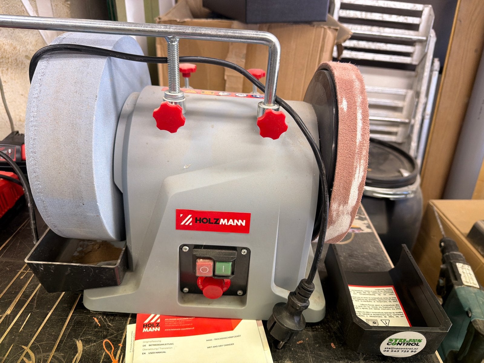 Holzmann Werkbankslijpmachine -, Ophalen, Zo goed als nieuw, Minder dan 700 watt, Werkbankslijpmachine